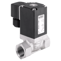 Burkert Servo-Assisted 2/2-Way Diaphragm Solenoid Valve, 0290